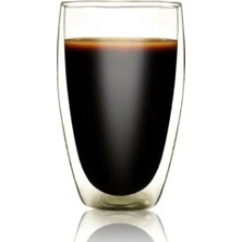 OEM 500ML Çift Cidarlı Isı Yalıtımlı Cam Şeffaf Kupa Bardak MIT1205