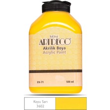 OEM Akrilik Boya, 500ML, Koyu Sarı 3602