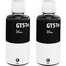 Özkaya Store Hp GT51XL-GT52 Deskjet Siyah Ikili (2 Adet) Ink Tank 310/315/316/319/410/415/419
