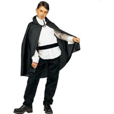 Özkaya Store Siyah Yakalı Pelerin Çocuk Boy 90 cm