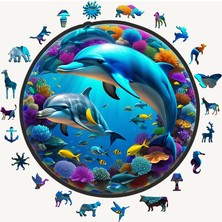 NC Puzzles Özel Figürlü Ahşap Puzzle - YUNUSLAR- 39.00 cm - YAPBOZ