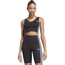 Markali Adidas Essentıals 3 Strıpes Seamlesslette Siyah Kadın Bra KZ4109