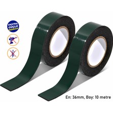 Özkaya Store Çift Taraflı Köpük Bant Eva Montaj Bandı Siyah 36 mm x 10 Metre