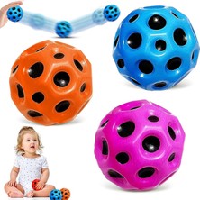 Brf Store Irmakxx 3 Adet Top, Yüksek Zıplayan Delikli Top, Mini Zıplayan Lastik Top, Yüksek Zıplayan Lastik To