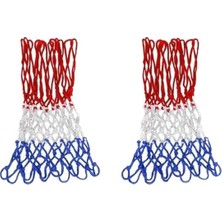 Brf Store Irmakxx Clifton Basketbol Filesi Çift Kırmızı Mavi Beyaz Polyester 4mm, Standart, CLF-1033, Kırmızı
