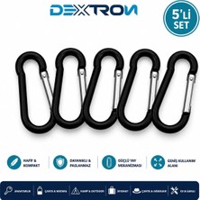 Brf Store Irmakxx Çok Amaçlı Mini Karabina Seti, Hafif ve Dayanıklı | 5'li ve 10'lu Set, Güçlü Yay Mekanizması