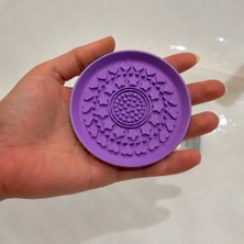 Brf Store Irmakxx Makyaj Fırçası Temizleme Pedi – 3D Baskı Desenli Aparat-Mor