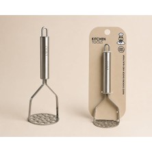 Brf Store Irmakxx Paslanmaz Çelik Patates Ezici, 24.5 Cm, Metal Sebze Ezme Aparatı
