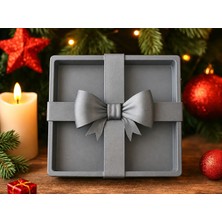 Brf Store Irmakxx Fiyonklu Hediye Kutusu – 3D Baskı Dekoratif Sunum ve Saklama Kutusu-Gri