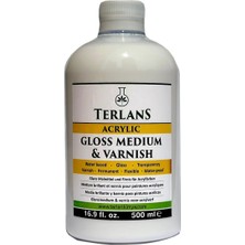 Brf Store Irmakxx Terlans Su Bazlı Parlak Vernik 500 ml Akrilik ve Yağlı Boya Koruyucu