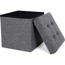 Brf Store Irmakxx Songmıcs Saklama Alanlı Tabure, Kapaklı Küp, Oturma Sandığı, Saklama Kutusu, Katlanabilir, M