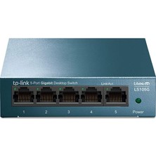 Brf Store Irmakxx Tp-Link LS105G, 5-Port 10/100/1000 Mbps Gigabit Ethernet Switch, 5 Bağlantılı Harici Güç Ada