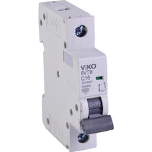 Brf Store Irmakxx Viko 6VTB-1C16 Otomatik Sigorta 6ka C Tipi 1 Kutup 16A
