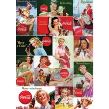 OEM Vintage Kızları Kolaj, COCA-COLA-1500 Parça Puzzle
