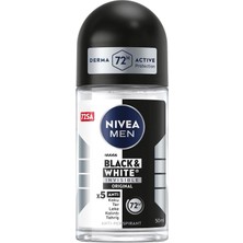 Brf Store Irmakxx Nıvea Men Erkek Roll On Deodorant Black&white Invisible Original 50 Ml,72 Saat Anti-Perspira
