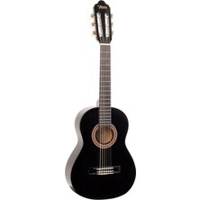 Özkaya Store Siyah Klasik Gitar +Kılıf+ Yedek Tel Seti+Pena VC104 Bk