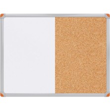 OEM Çift Fonksiyonlu Alüminyum Çerçeve Mantar Pano ve Yazı Tahtası 60X90 cm