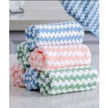 Özkaya Store 3 Adet Mikrofiber Temizlik Bezi Waffle Mutfak Bezi Polar Mercan Temizlik Bezi 30X30 cm Karışık Tek Ebat 30 x 30