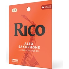Özkaya Store Rico By Eb-Altsaksafon Yapıcı | Yüksek Hassas Üretim | Kalınlık 1,5 | 3'lü Paket | Sıcak Tam Ses | Hoş Oyun Hissi