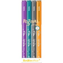 OEM Festival Jel Kalem 0.7 mm Vivid Renkler 4'lü Blıster - 2