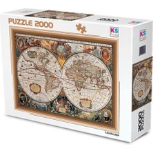 Özkaya Store - 17TH Centruy World Map 2000 Parça Puzzle