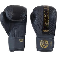 Özkaya Store 30213 L Cool Lime Iı Hakiki Deri Boks Eldiveni Muay Thai Siyah 12 Oz