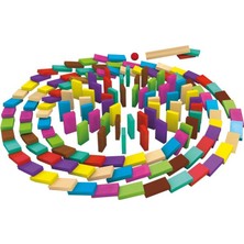 TeknoKapsül 4456 Renkli Ahşap Domino