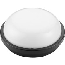 TeknoKapsül 15W Artos Siyah LED Nem Su Geçirmez Banyo Bahçe Balkon Modern Tavan Duvar Lambası Beyaz Işık 6500K IP65 Dış Mekan Kullanıma Uygun
