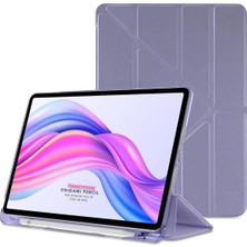 Özkaya Store Honor Pad X9 11.5 Inç Tablet Uyumlu Kılıf, Katlanır Kalemlikli Standlı Uyku Modlu Akıllı Kapak, Lila