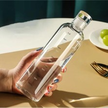 Özkaya Store Vovo Concept Kapaklı Cam Matara/suluk 750ML Beyaz