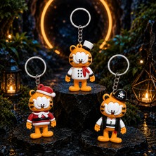 Kuzey Oyuncak Vıp Kalite 11 Adet Garfield Anahtarlık Okul Çantası Aksesuarı Yılbaşı Hediyesi Garfield Oyuncakları