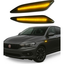 Özkaya Store Fiat Egea Düz Ledli Çamurluk Sinyali Sağ Sol Takım (Soketsiz)