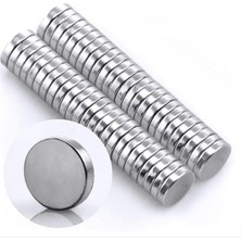Özkaya Store Dünya Magnet 50 Adet 10MM x 2mm Güçlü Yuvarlak Neodyum Mıknatıs (50'li Paket) - Tek Ebat