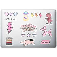 Özkaya Store Pink Pembe Temalı Laptop Notebook Tablet Telefon Sticker Set 004