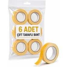 Özkaya Store 6 Adet Çift Taraflı Köpük Bant 2 mt x 6 Adet,
