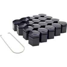Özkaya Store 17 mm Siyah Renk Bijon Kapağı 20 Adet
