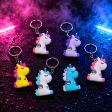 Kuzey Oyuncak Vıp Kalite 12 Adet Unicorn Anahtarlık Okul Çantası Aksesuarı Yılbaşı Hediyesi Unicorn Oyuncakları