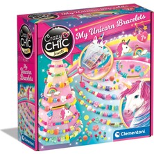 OEM - Crazy Chic-My Unicorn Bileklik-Kit Te, Yapım Seti, 7 Yaş Oyun, Çocuk Arkadaşlık Bileklikleri, Yaratıcı El Sanatları, Çok Renkli, 18792