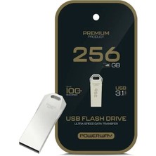 Belirtilmemiş Powerway Premium 256 GB 100MB/S Ultra Hızlı USB 3.1 Metal Silver Flash Bellek
