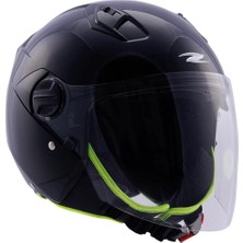 OEM -Zs 213 Açık Motosiklet Kaskı Pearl Black L