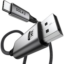 Özkaya Store Usb-C To Displayport 1.4 Kablo 2 Metre 8k 60Hz 4K 144Hz 2k 240Hz Type-C To Dp Monitör Kablosu Thunderbolt 5/4/3 Uyumlu