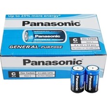 Belirtilmemiş Panasonic R14BE/2PS Manganez Orta C Boy Pil (24'lü Paket)