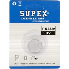 Belirtilmemiş Supex CR2330 3 Volt Lityum Pil Tekli