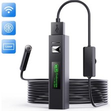 OEM 1200P Full Hd Wifi Kablosuz Endoskop Kamera - Su Geçirmez Yılan Kamera - Android, Ios ve Pc Uyumlu Wifi 10 Metre