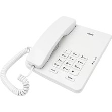 Belirtilmemiş Karel TM-140 Kablolu Ekransız Krem Masaüstü Telefon