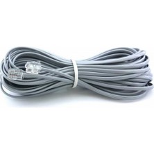 Özkaya Store Primex PX-KKT150 2CX0.10MMX7 15 Metre Adsl RJ11 Telefon Kablosu Gri, Adsl, Vdsl 2 Canlı Kablo