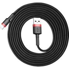 Özkaya Store Cafule 1.5 A Lightning ile Uyumlu 2 Metre Şarj Kablosu CALKLF-C19 - Siyah