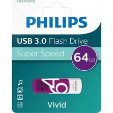 Belirtilmemiş Philips Vivid FM64FD00B/00 64GB USB 3.0 Flash Bellek