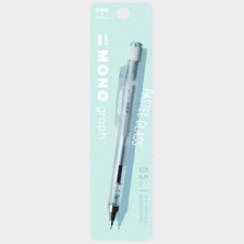 Özkaya Store Mechanicai Kalem Mono Grafik| Yenilikçi Sarsıntı Mekanizması Mono Silgi Özellikleri | Lımıted Edıtıon Pastel Cam Renk| 0,5 Mm| Mavi