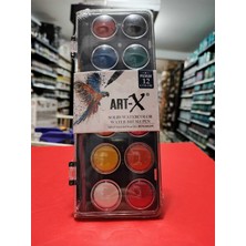 Art-X Tablet Sulu Boya, 12'li Set, Çok Renkli